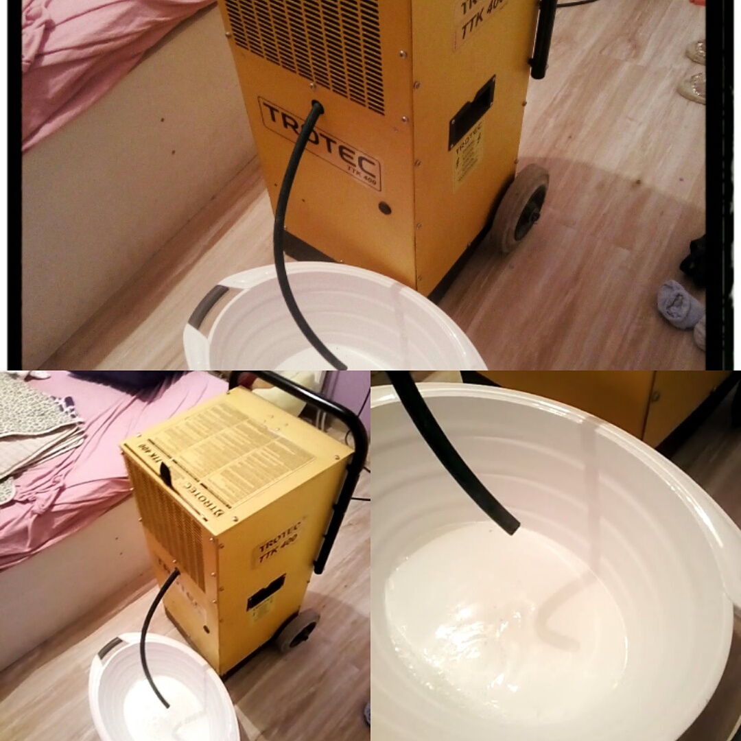 Mašina izvlači vlagu u stanu